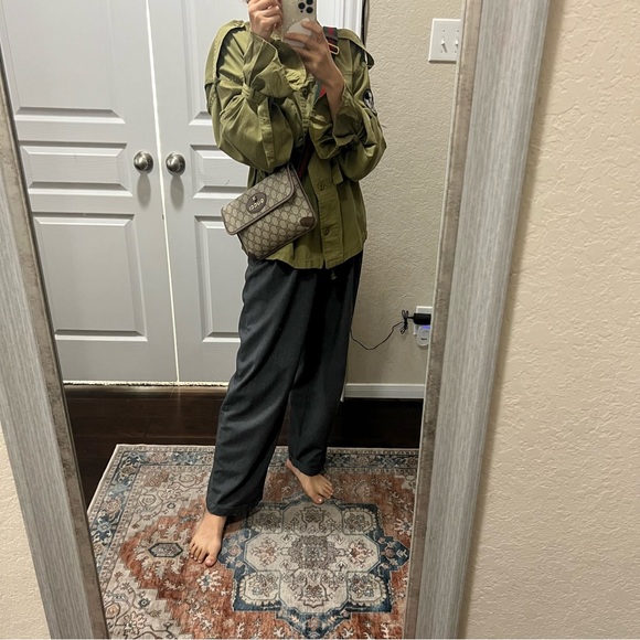 Gucci Gg Supreme Monogram Neo Vintage Web Belt Bag Brown - Picture 4 of 16